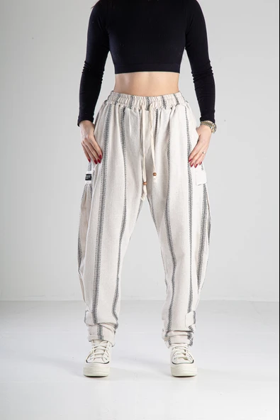 Hazer Keten Jogger Pantolon