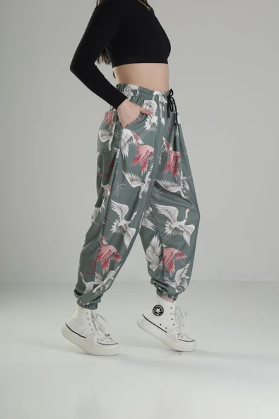 Chinese Desenli Pileli Jogger - 3
