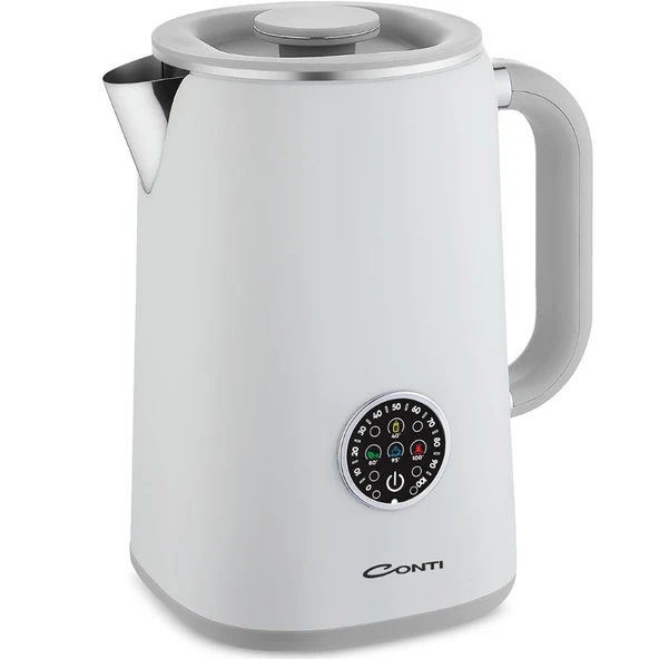 Conti CK-300 Therma 1.7 Litre 1500 W Dijital Kettle - Beyaz