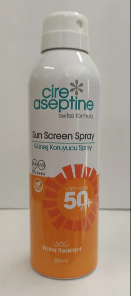 CİRE ASEPTİNE GÜNEŞ KORUYUCU SPREY 50+SPF 200ML