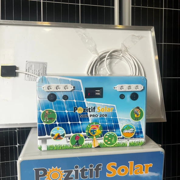 SunPro 212 Taşınabilir Güç Kaynağı Solar Jenaratör Hazır Set 12 Ah Lifepo4 - Resim 6
