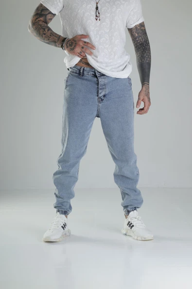 Buz Mavisi Jogger Kot Pantolon
