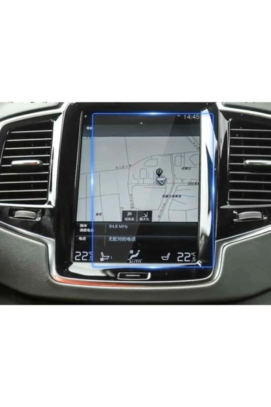 ZDN Case Volvo Xc40 Ekran Koruyucu 8.7" Multimedya Navigasyon Temperli Nano Ekran Koruyucu Film 2018-2021 - Resim 2