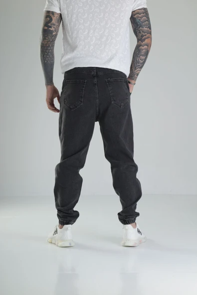 Antrasit Kot Jogger Pantolon - 4