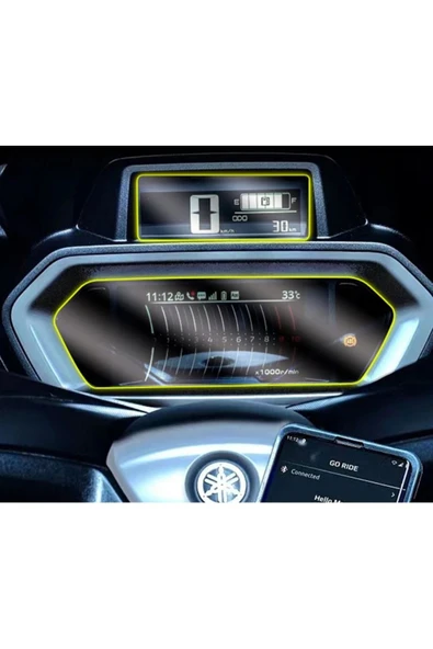 ZDN Case Yamaha X Max Tech Max 2023 Dijital Gösterge Uyumlu Nano Ekran Koruyucu Film