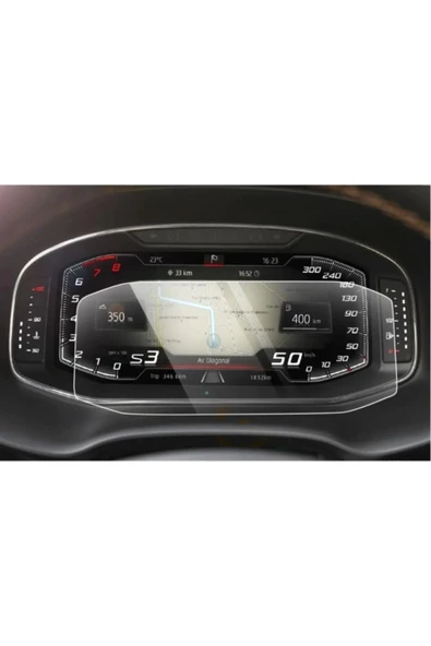 ZDN Case Seat Ateca Dijital Gösterge Ekran Koruyucu Paneli Koruyucu Nano Film