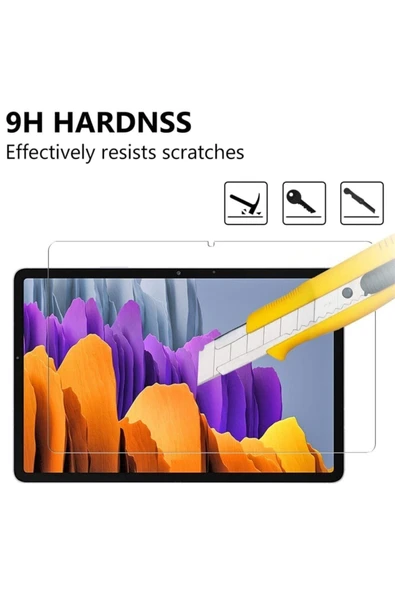 Dolia Samsung Galaxy Tab S7 Fe Wifi Sm-t733 Temperli 9h Nano Kırılmaz Cam - Resim 7