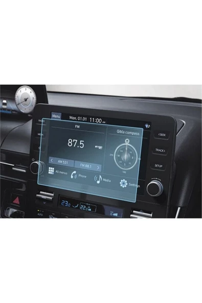 ZDN Case Hyundai Staria 8 Inç Multimedya Ekran Koruyucu 9H Nano Şeffaf ürün görseli