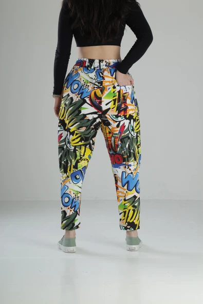 Wow Desenli Baget Pantolon - 4
