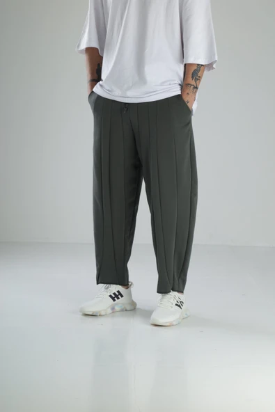 Yeşil Tasarım Baget Pantolon - 2