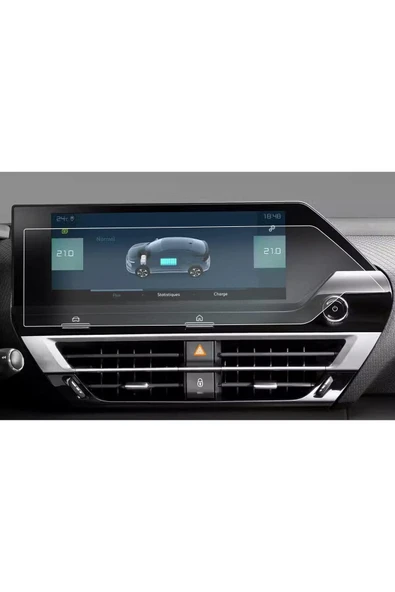 ZDN Case Citroen C4 Suv Navigasyon Multimedya 10 Inç Uyumlu 9H Nano Ekran Koruyucu 2021-2023