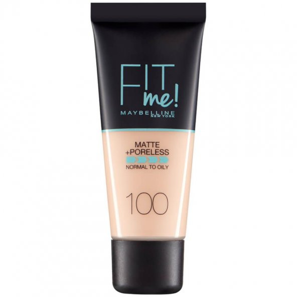 MAYBELLİNE FİT ME MAT+ PORELESS PORS. FONDÖTEN 100