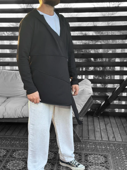 Asimetrik Regular Kimono - 4