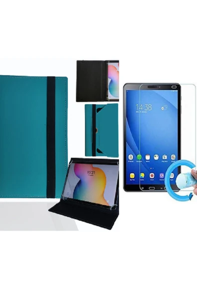 ZDN Case Asus ZenPad 3S 10 LTE - 9.7"  Tablet Uyumlu Standlı Tablet Kılıfı + Nano Ekran Koruyucu - Resim 2
