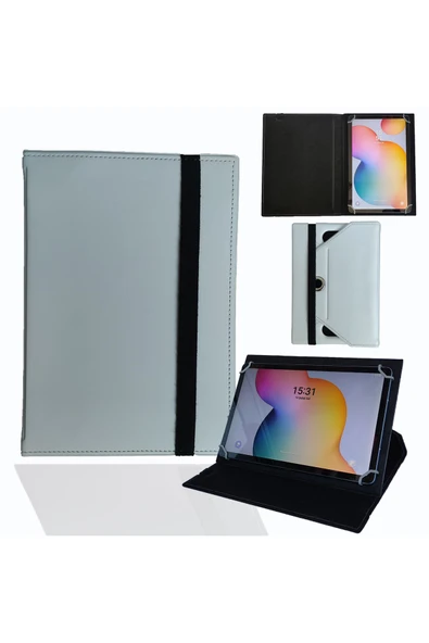 ZDN Case Nextbook NXW8QC16G - 8"  Tablet Uyumlu Standlı Üniversal Kapaklı Tablet Kılıfı - Resim 2