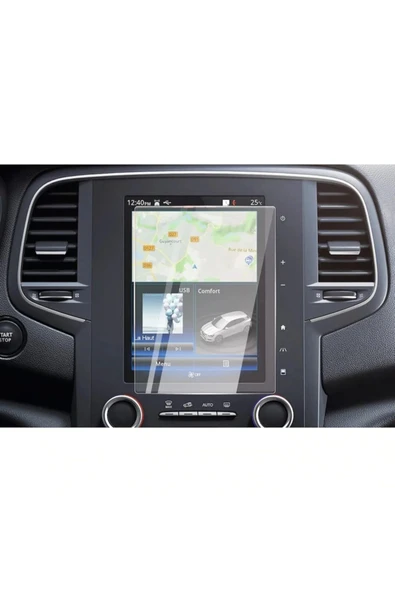 ZDN Case Renault Megane 8.7'' Multimedya Temperli Cam Ekran Koruyucu