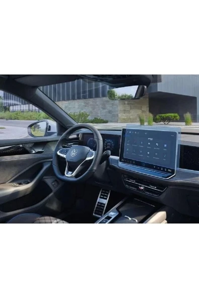 ZDN Case Volkswagen Yeni Golf 12.9 inç Navigasyon Uyumlu 9H Nano Ekran Koruyucu 2024 - Resim 2