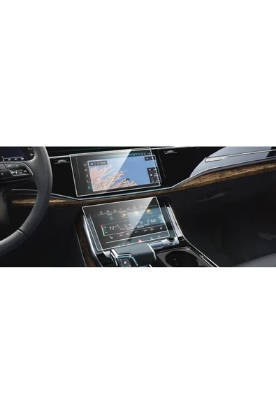 ZDN Case Audi Q8 2020-2023 Multimedya Çift Nano Ekran Koruyucu Navigasyon Ekran Koruyucu - 1