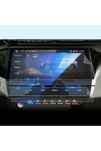 ZDN Case Peugeot 308 Gt Line Navigasyon Ve Bilgi Ekran Uyumlu Nano Ekran Koruyucu Film - Resim 2