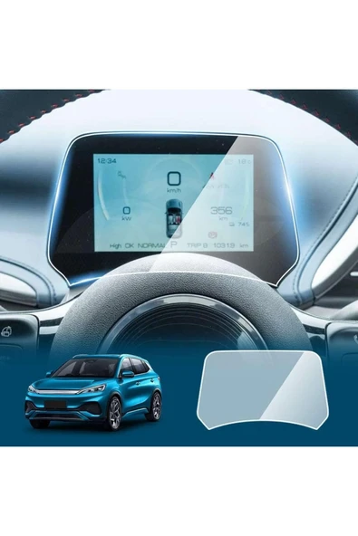 ZDN Case Byd Tang 15.6 Inç Multimedya ve 12.3 inç Gösterge Uyumlu 9h Nano Ekran Koruyucu 2024-2025 - Resim 2