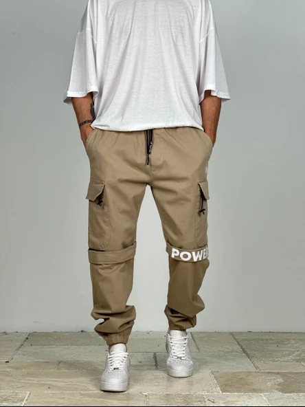 Premium Kalite Gabardin Kumaş Power Jogger Pantolon - 2