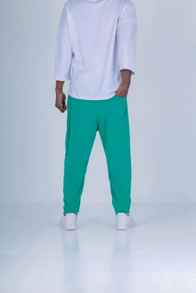 Yeşil Baget Pantolon - 4