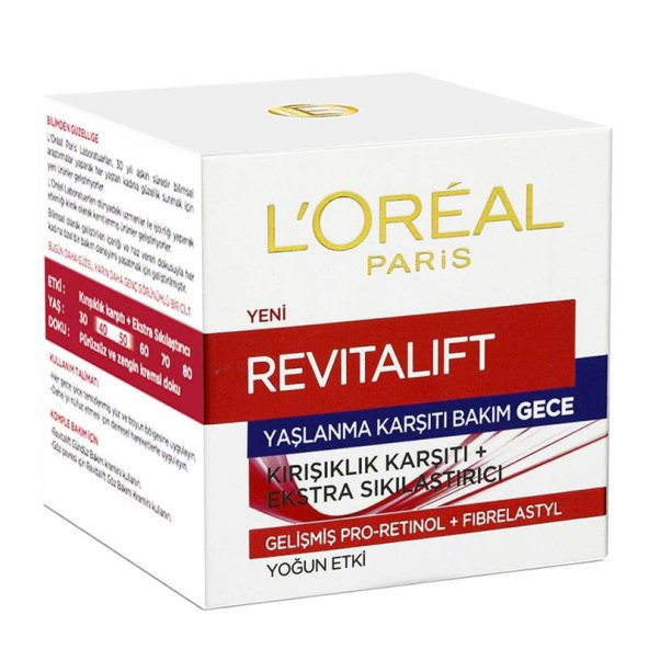LOREAL REVİTALİFT YOĞUN ETKİ GECE KREMİ 50 ML