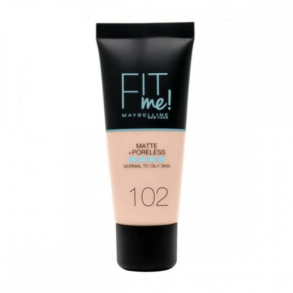 MAYBELLİNE FİT ME MAT+ PORELESS PORS. FONDÖTEN 102