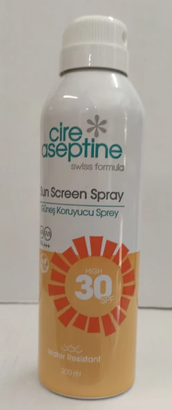 CİRE ASEPTİNE GÜNEŞ KORUYUCU SPREY 30+SPF 200ML - Resim 2