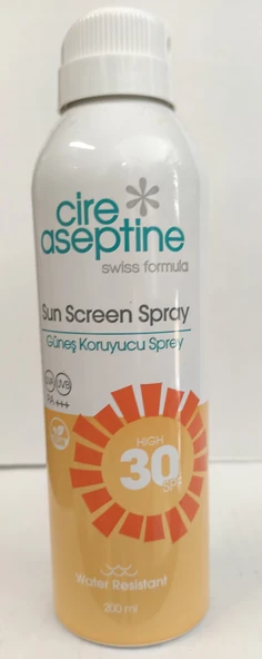CİRE ASEPTİNE GÜNEŞ KORUYUCU SPREY 30+SPF 200ML ürün görseli 1