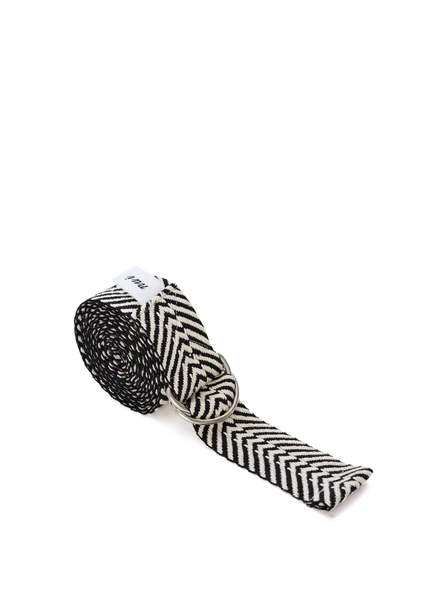 Siyah Zebra Desenli Yoga Kemeri - 2