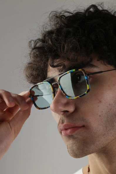 Kamuflaj Detaylı Unisex Gözlük