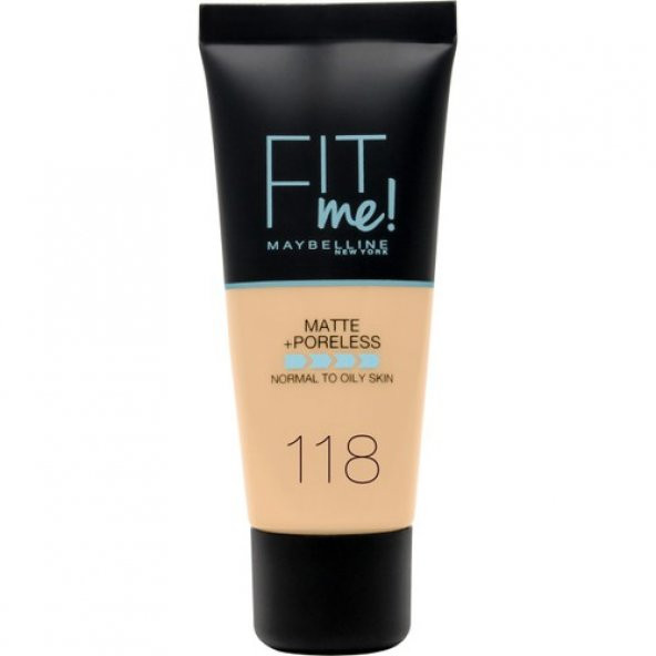 MAYBELLİNE FİT ME MAT+ PORELESS PORS. FONDÖTEN 118