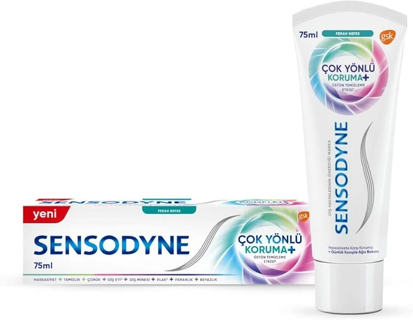 Sensodyne Çok Yönlü Koruma Diş Macunu - Ferah Nefes 75ml
