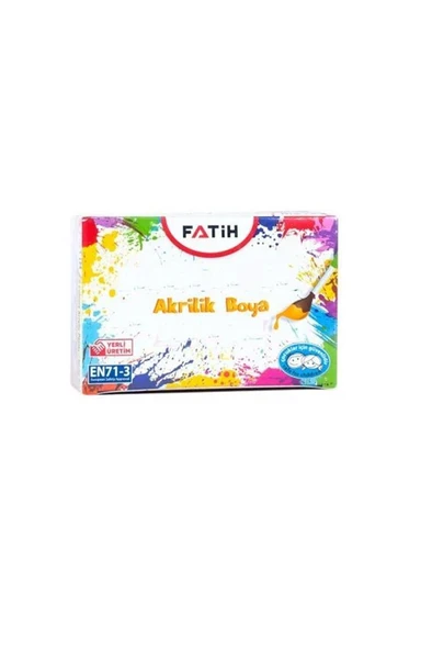 Fatih Akrilik Boya 100 ML Violet 6 Lı