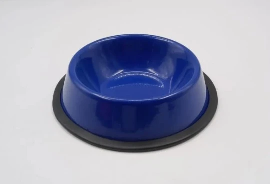 Mavi Çelik Kedi Köpek Mama-Su Kabı 16 Cm