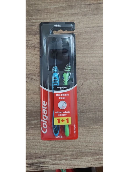 Colgate Super Clean Black 1+1 Diş Fırçası - 2