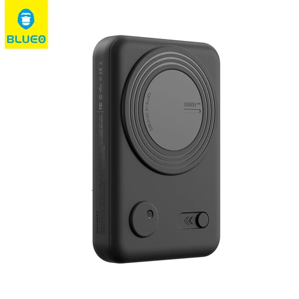 BLUEOP010 20W PD Fast Hızlı TYPE-C / USB-C Çıkışlı MagSafe Wireless Kabosuz Uyumlu Stand Özellikli 10000 Mah Powerbank Şarj Aleti