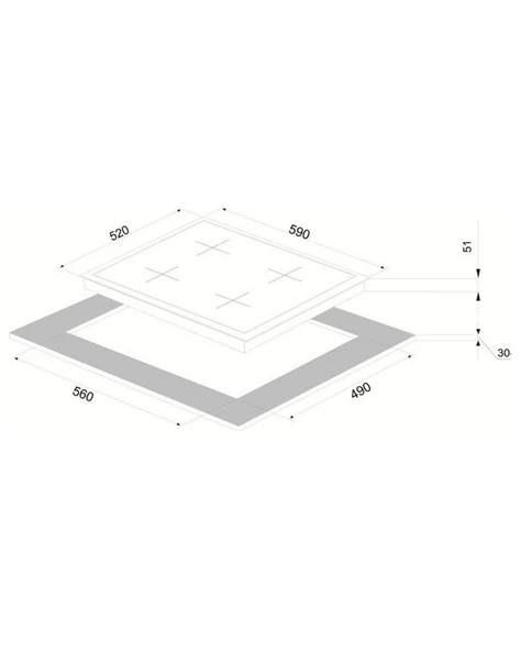 Vinola Dijital Beyaz Camlı Dokunmatik ve Teleskopik Düğmeli 6+1 Fonksiyon Ankastre Set - 3