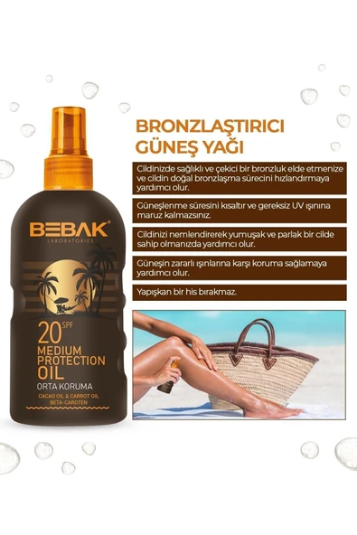 Bronzlaştırıcı Yağ 20 Spf 150 Ml - 2