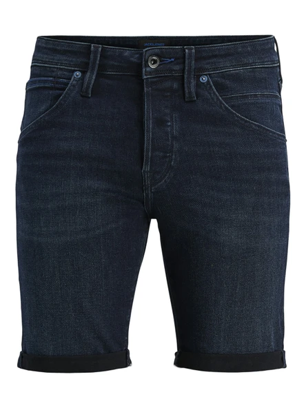 JACK JONES Erkek Likralı Kot Şort 12269608 - 6
