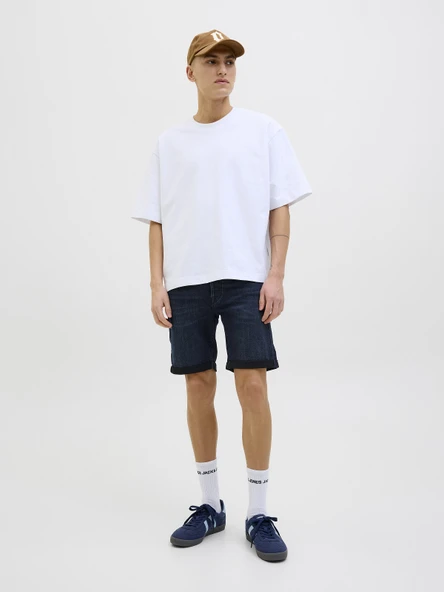 JACK JONES Erkek Likralı Kot Şort 12269608 - 4