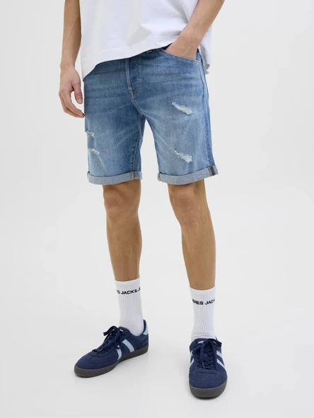 JACK JONES Erkek Likralı Kot Şort 12269608