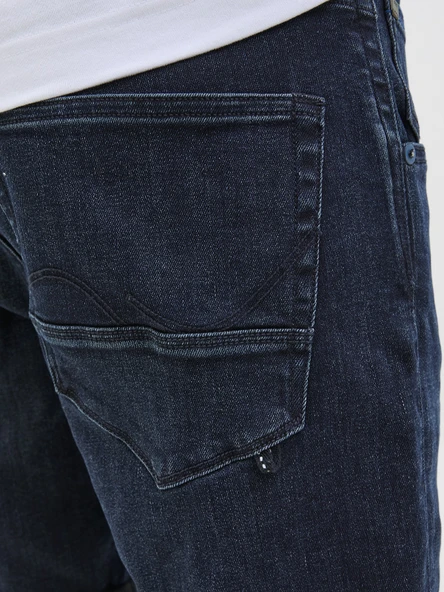 JACK JONES Erkek Likralı Kot Şort 12269608 - 3