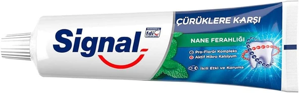 Signal Diş Macunu Çürüklere Karşı Nane Ferahlığı 50 Ml - 1