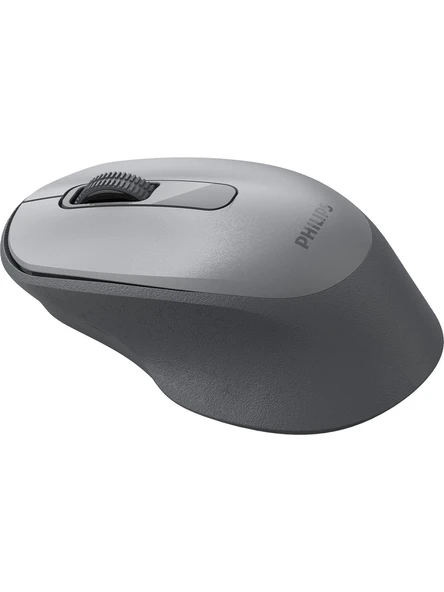 Philips SPK7448G Dual Mod 2.4 GHz + Bluetooth 1600DPI Ergonomik 3 Tuşlu Sessiz Optik Mouse Gri - Resim 4
