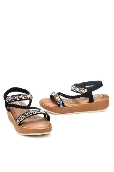 Pisagor 31340 Ortopedik Kadın Günlük Taşlı Sandalet - 3