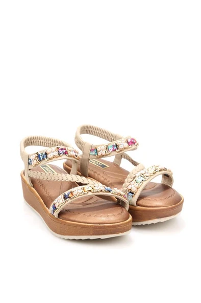 Pisagor 31340 Ortopedik Kadın Günlük Taşlı Sandalet - 6