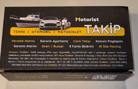 Motorist - Motorsiklet atv araba tekne atv takip cihazı ( 24 ay ücretsiz kullanım )