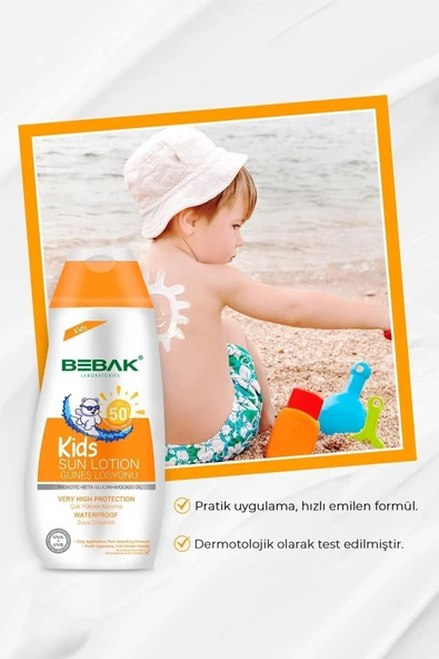 50 Spf Uva/uvb Işınlarına Karşı Yüksek Korumalı Etkili Çocuk Güneş Kremi 200 ml - 3